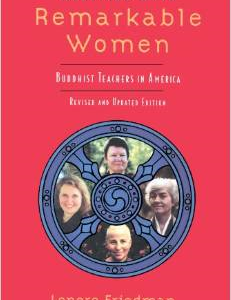 Meetings with Remarkable Women: Buddhist Teachers in America