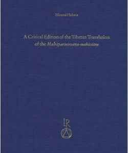 A Critical Edition of the Tibetan Translation of the Mahaparinirvana-Mahasutra