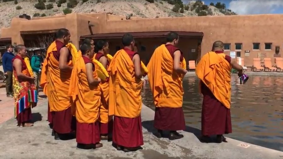 Drepung Loseling Monks Water Blessing – Ojo Caliente, New Mexico 2016