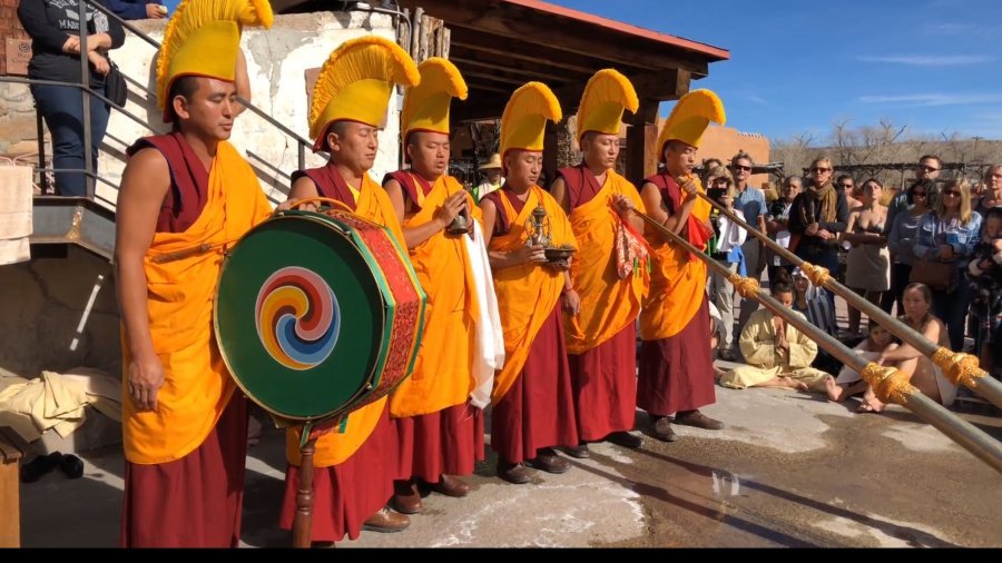 Dreprung Loseling Monks Blessing Ojo Caliente Hot Springs, New Mexico 2017